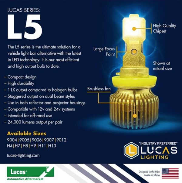 Lucas Lighting L5 Series LED Bulbs
